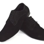 Men’s Argentine tango dance shoe made of black suede leather.