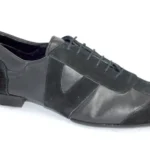 Men’s Argentine tango dance shoe made of soft black leather
