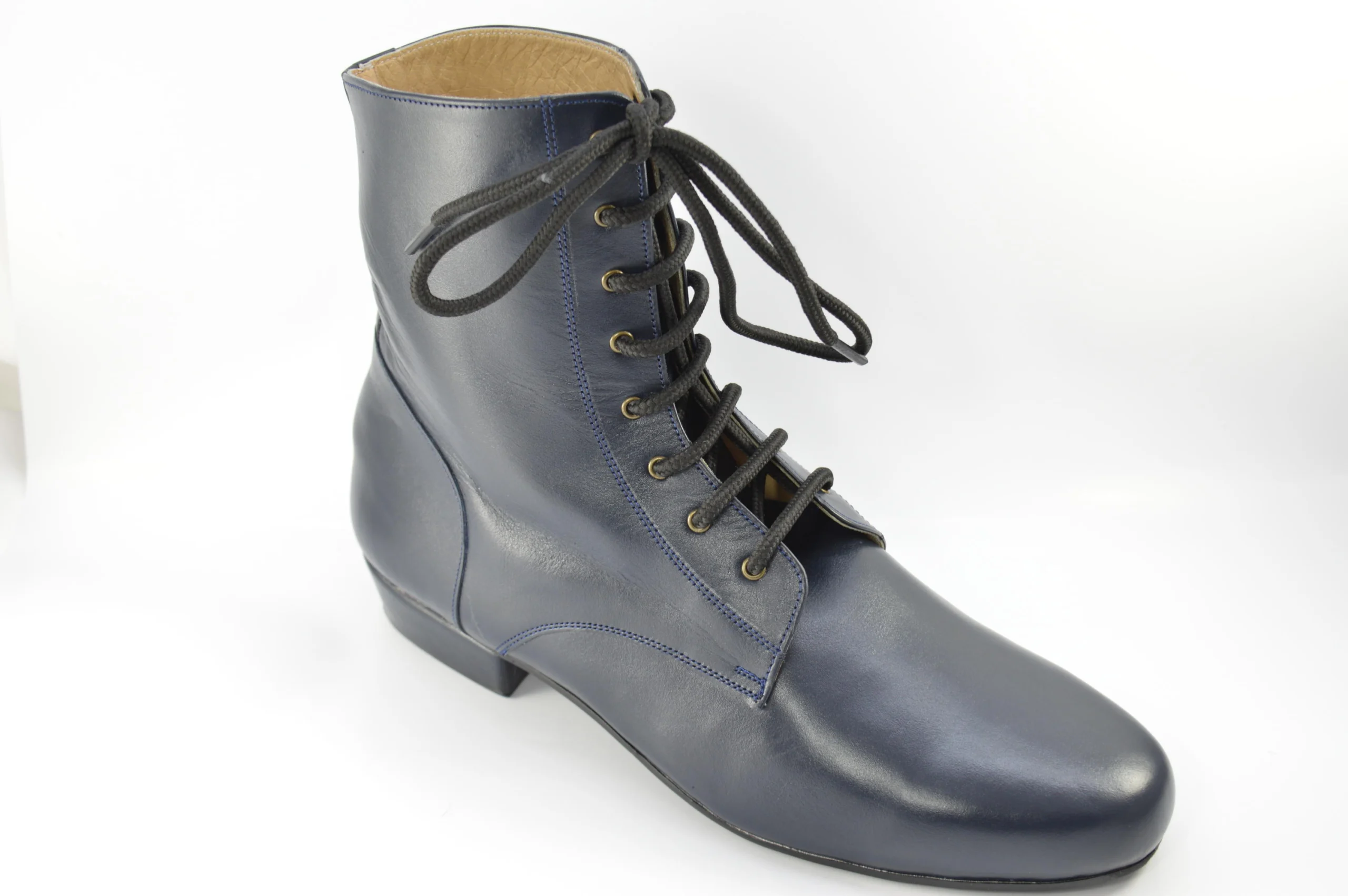 244a_0129 Jan 25 Dark blue leather tango boot - Image 1
