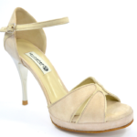 Women’s bridal tango shoe.